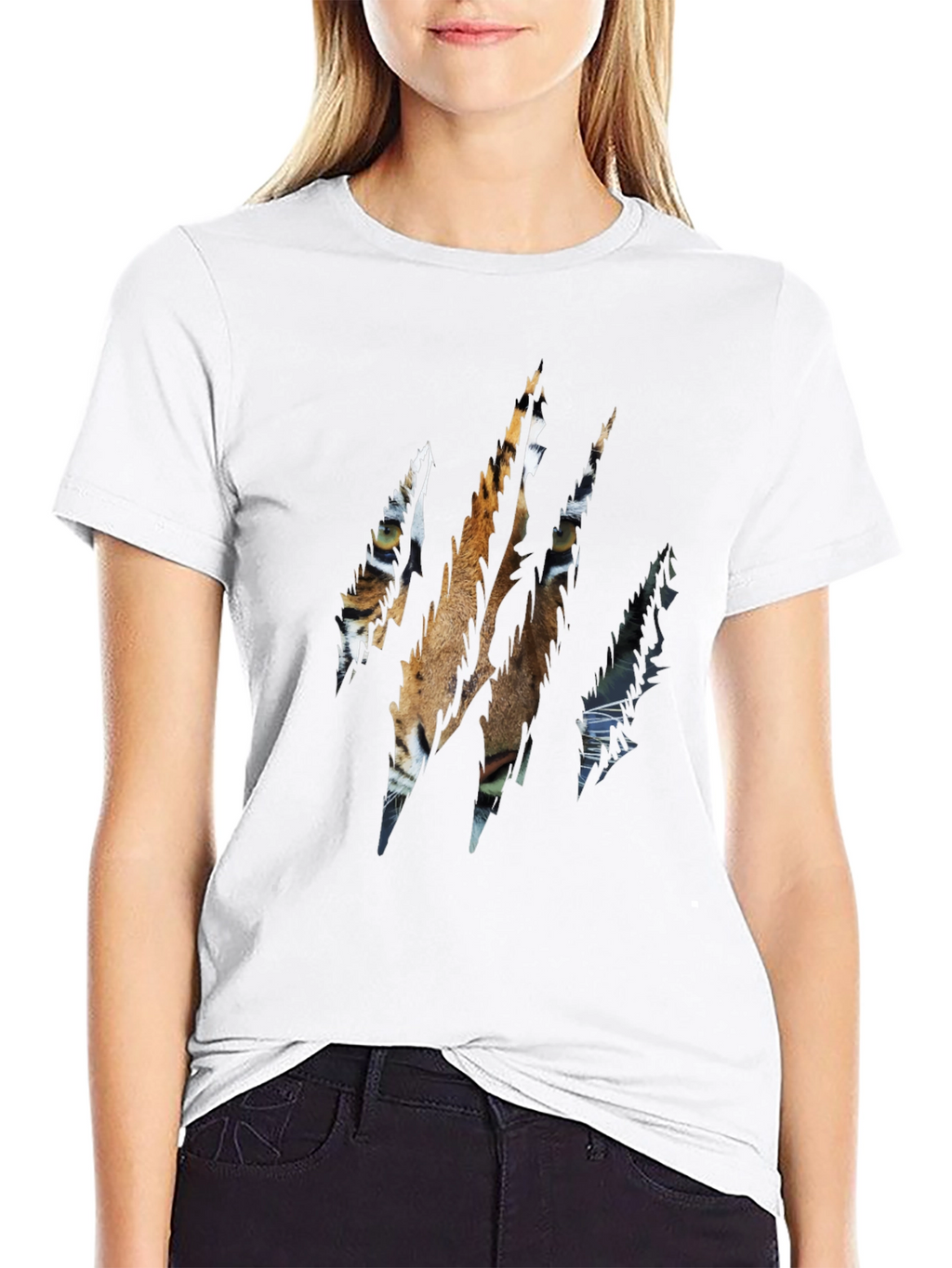 Tiger Claw Graphic Black T-Shirt