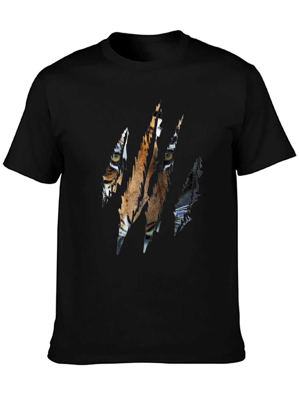 Tiger Claw Graphic Black T-Shirt