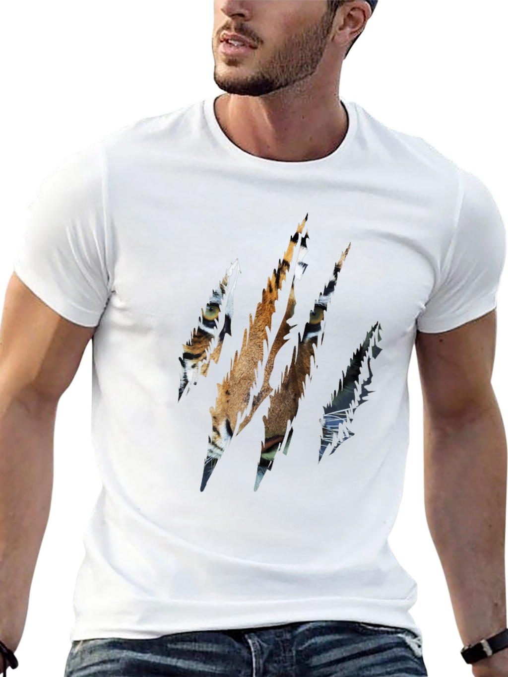 Tiger Claw Graphic Black T-Shirt