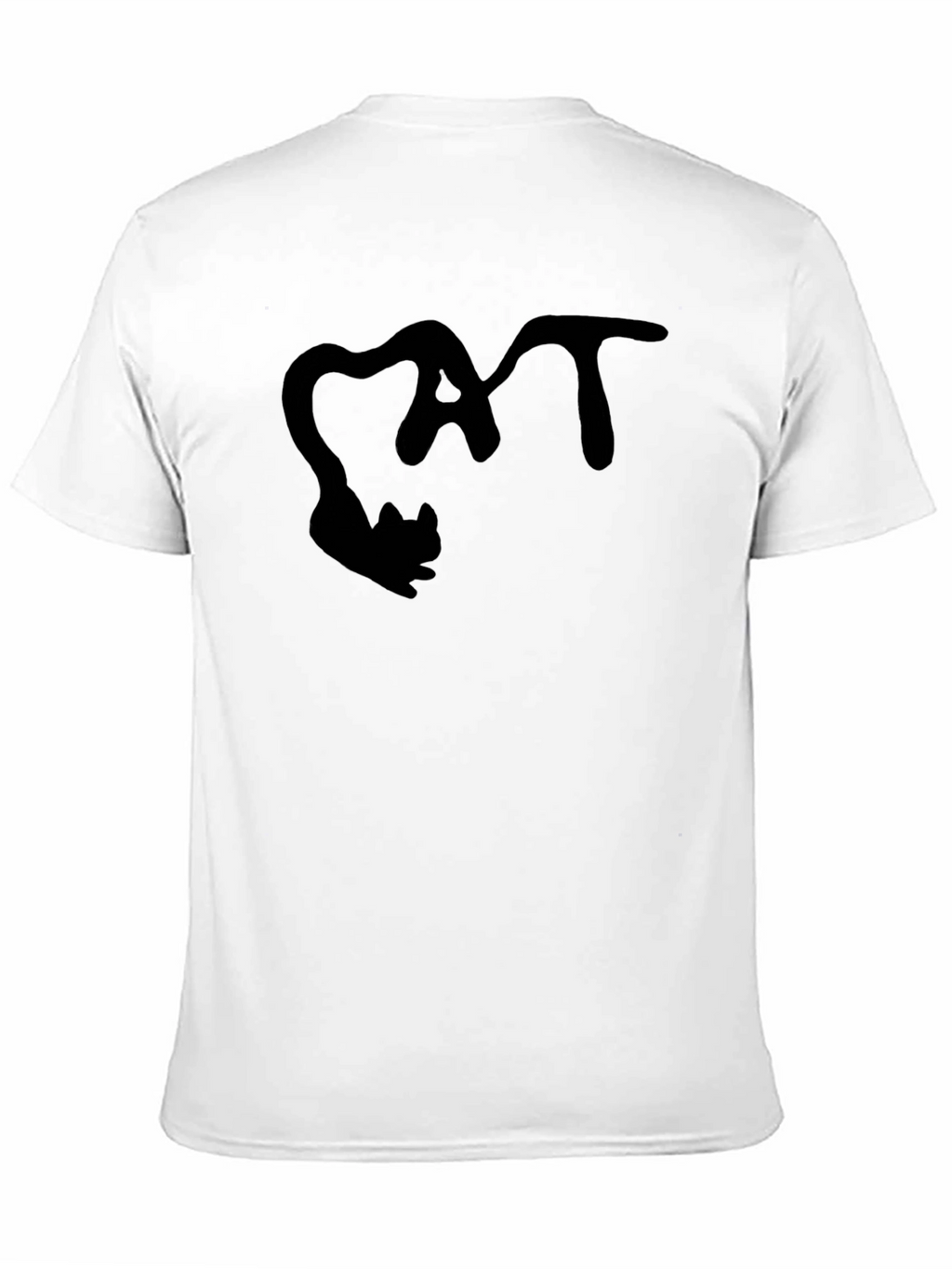 Cat Lovers Graphic Tee - Black