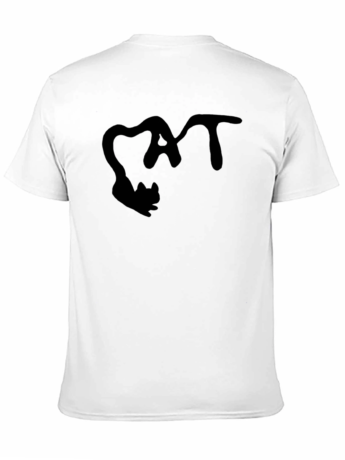 Cat Lovers Graphic Tee - Black