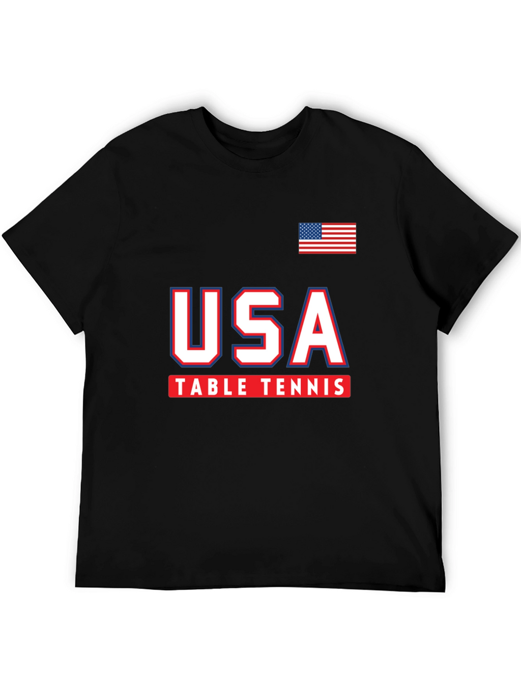 USA Table Tennis T-Shirt - Patriotic Graphic Tee