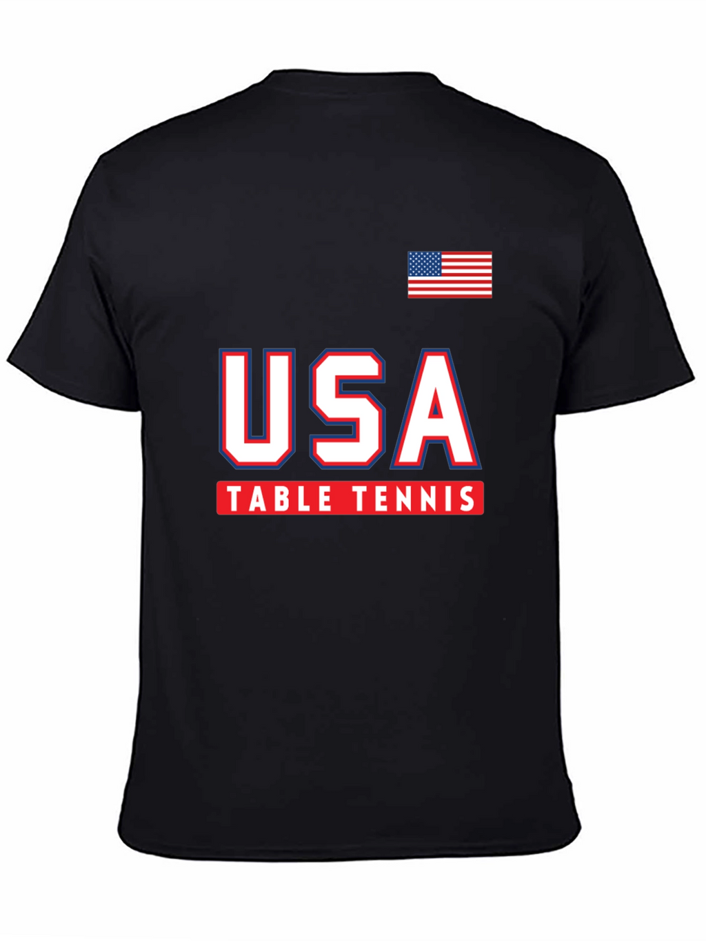 USA Table Tennis T-Shirt - Patriotic Graphic Tee