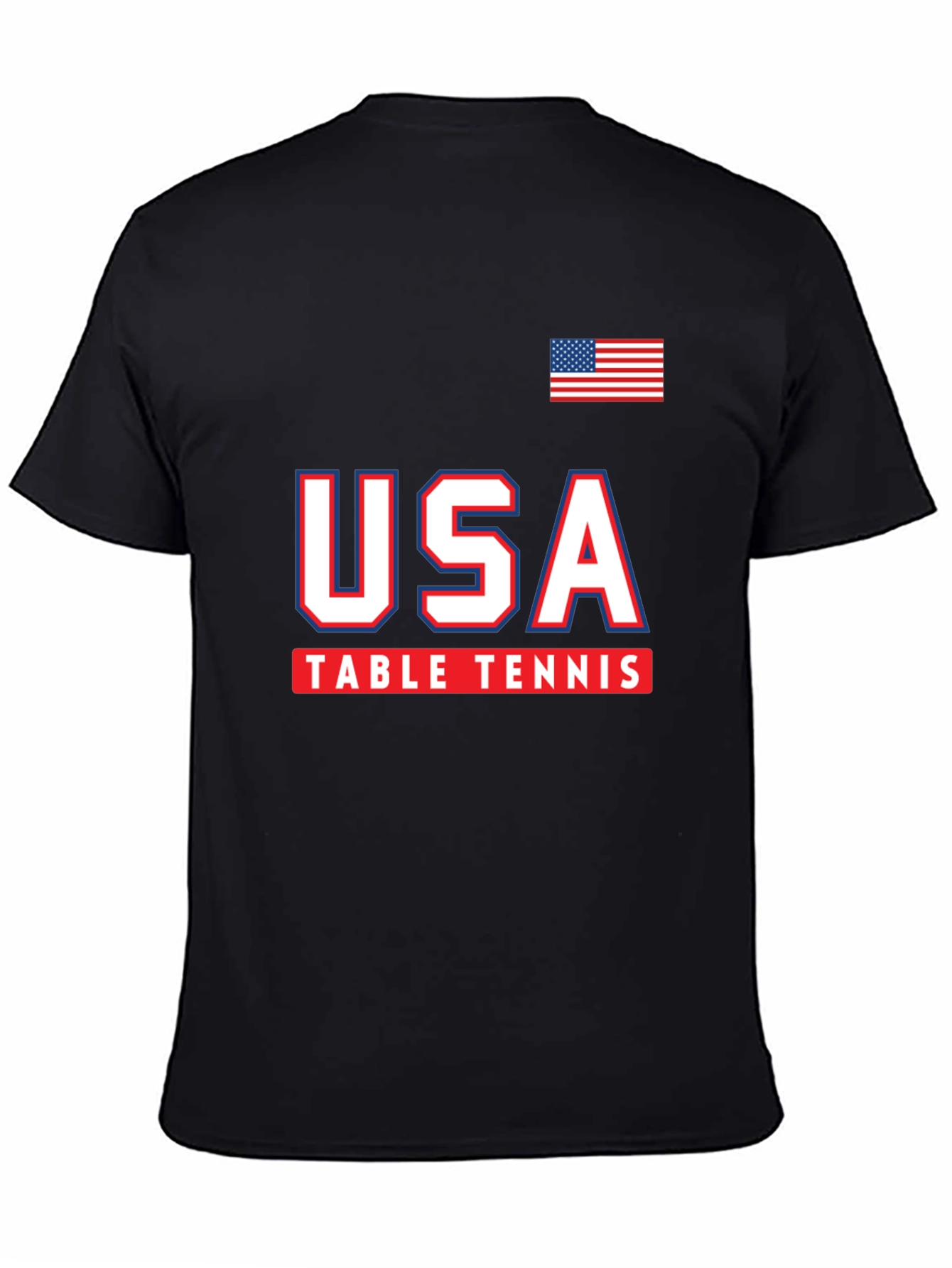 USA Table Tennis T-Shirt - Patriotic Graphic Tee