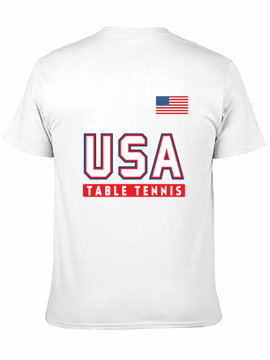 USA Table Tennis T-Shirt - Patriotic Graphic Tee