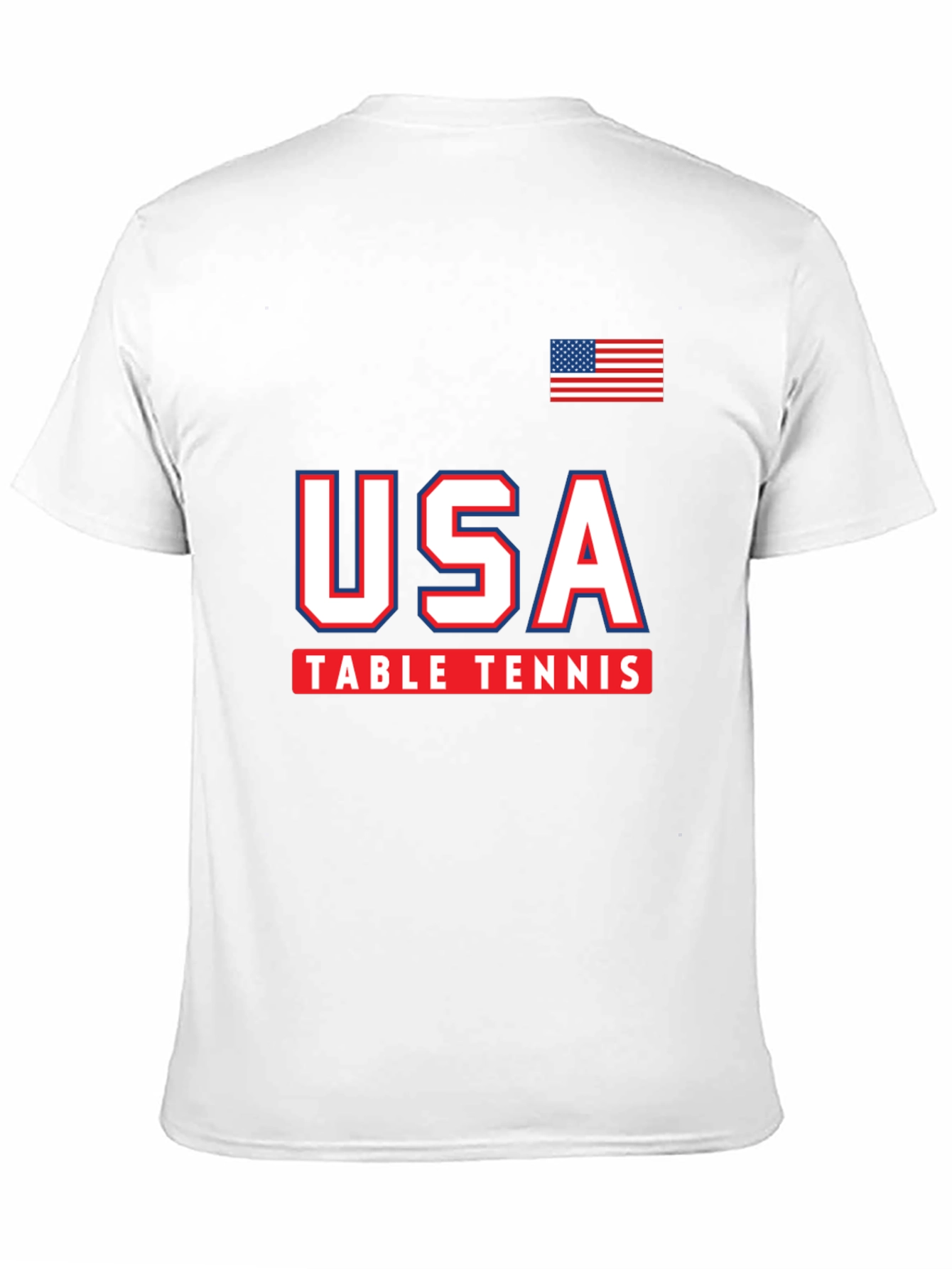 USA Table Tennis T-Shirt - Patriotic Graphic Tee