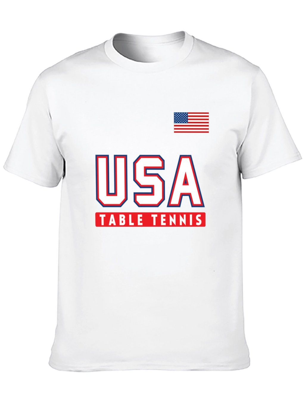 USA Table Tennis T-Shirt - Patriotic Graphic Tee