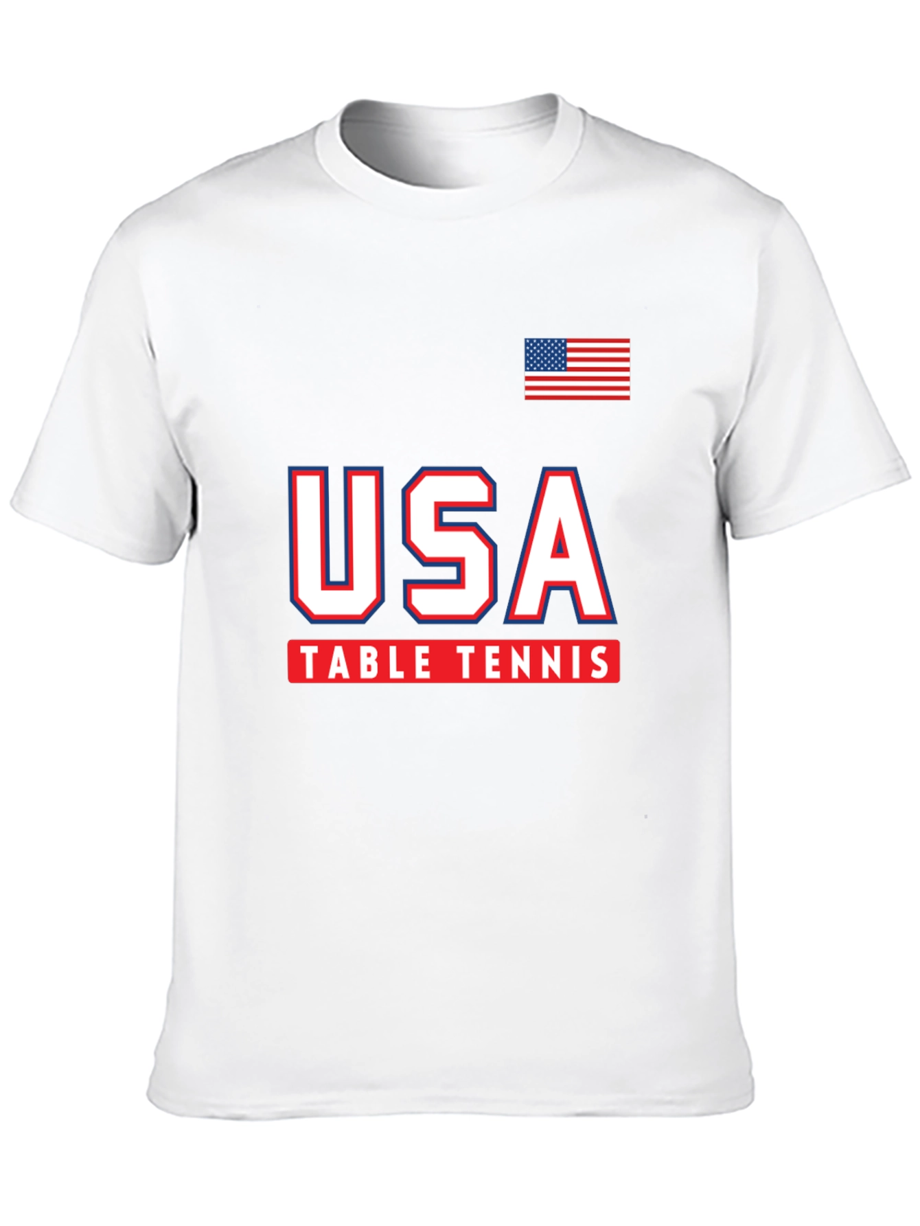 USA Table Tennis T-Shirt - Patriotic Graphic Tee