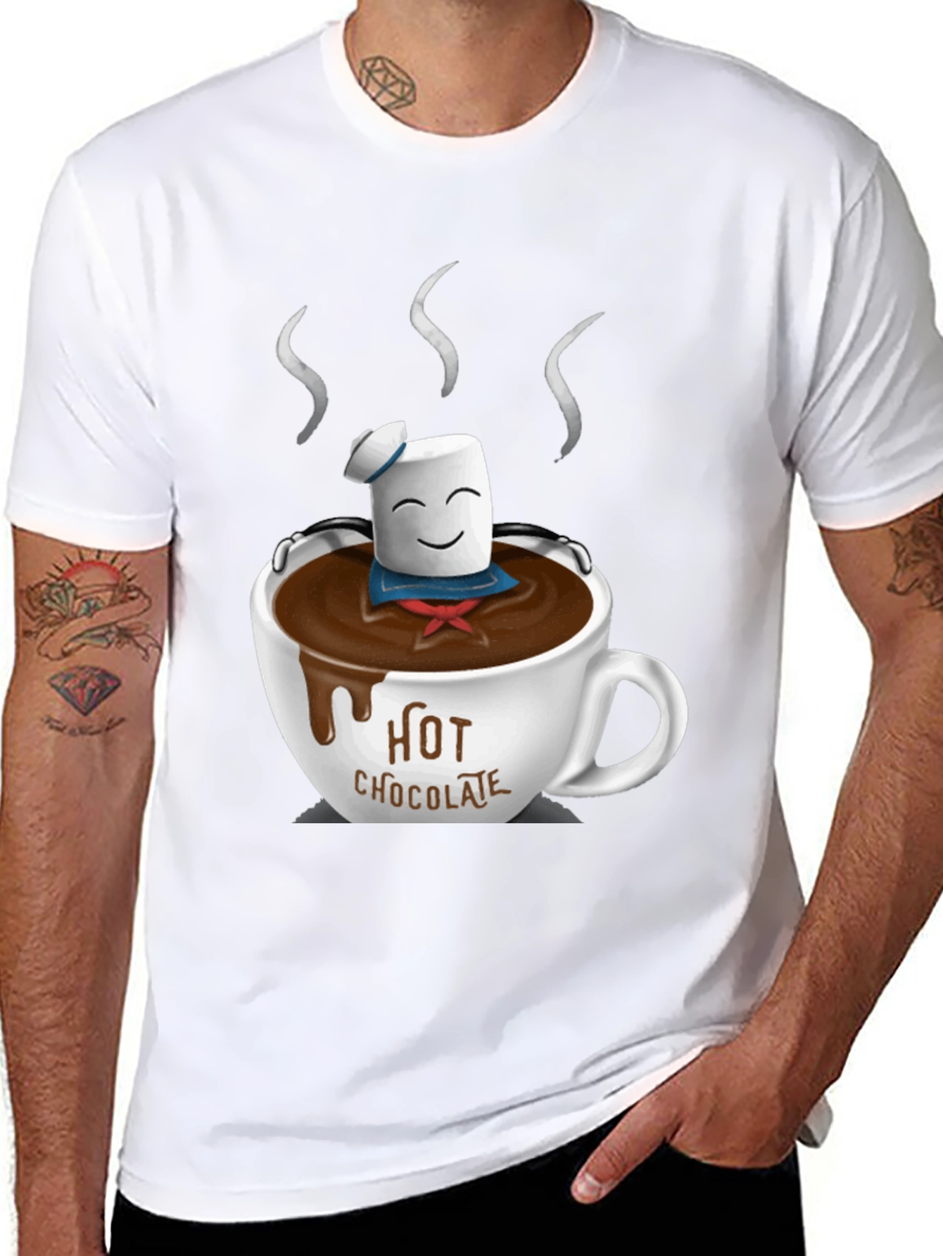 Marshmallow Hot Chocolate Graphic Tee