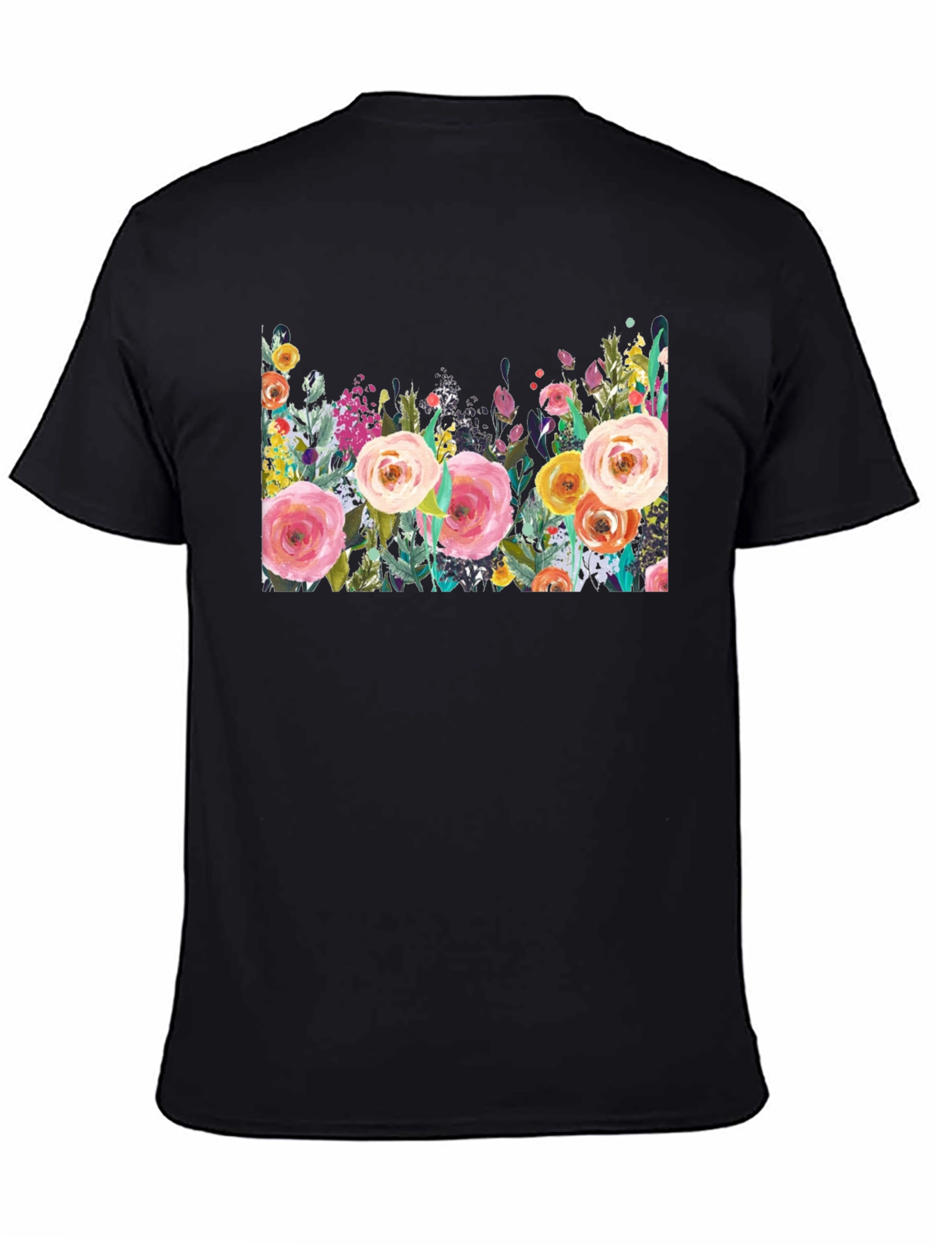 Floral Print Crew Neck T-Shirt