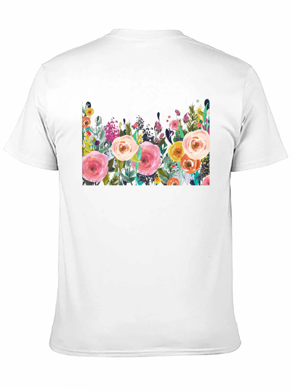 Floral Print Crew Neck T-Shirt