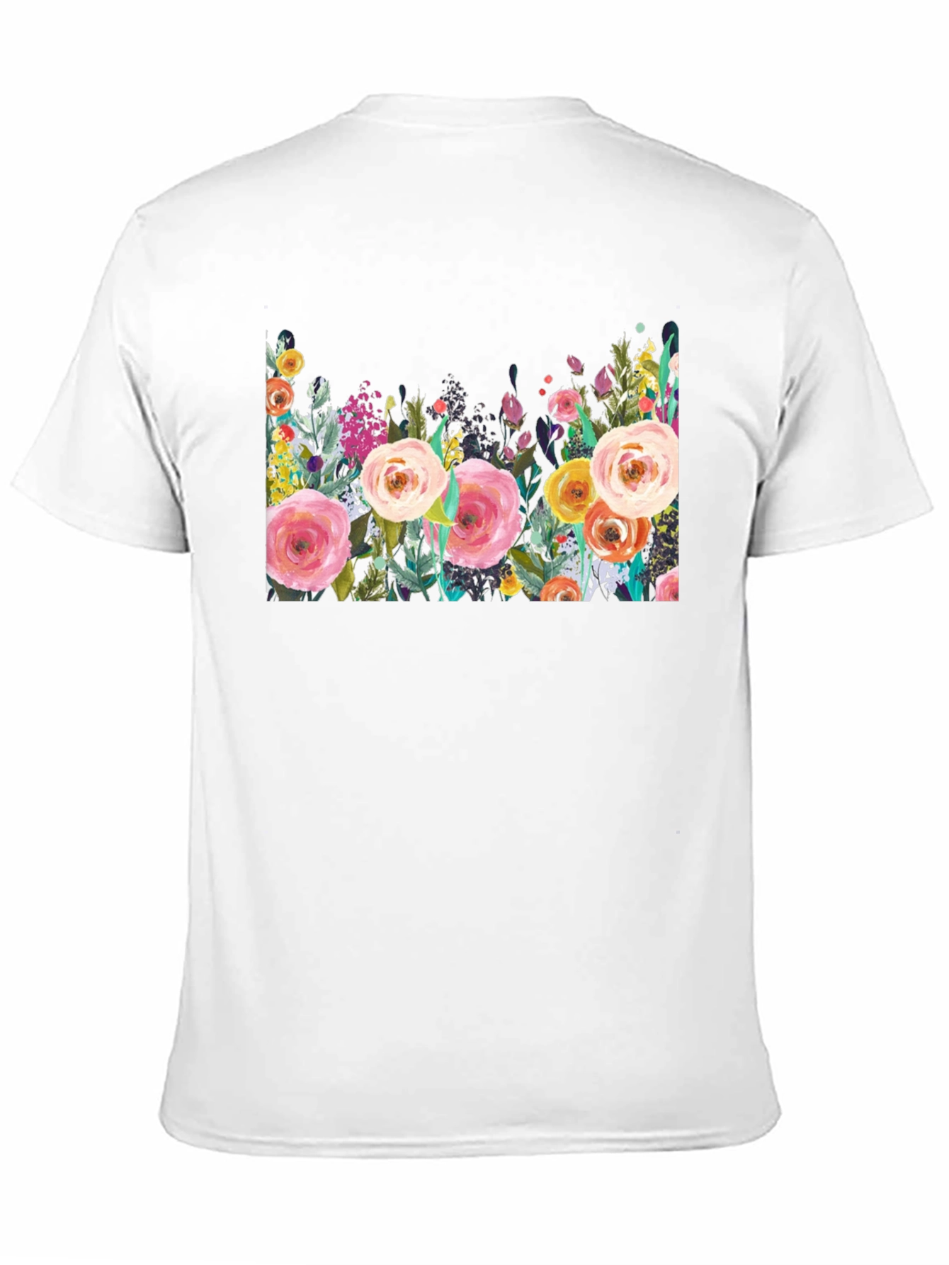 Floral Print Crew Neck T-Shirt