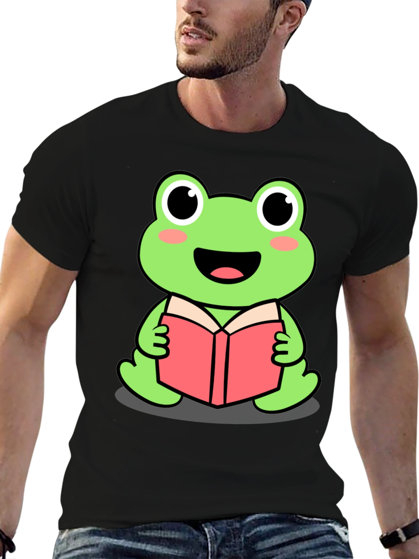 Frog Reading Book T-Shirt