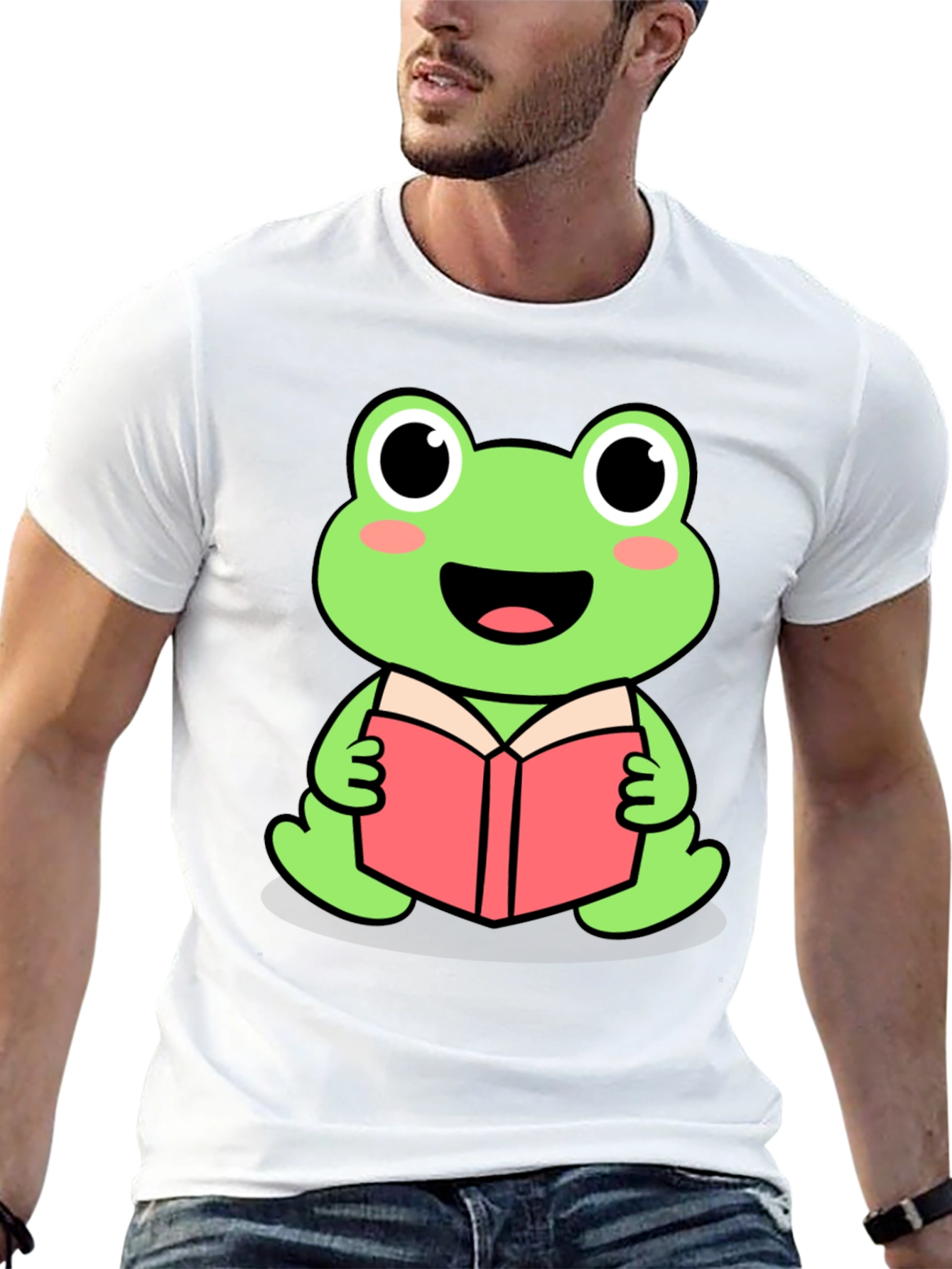 Frog Reading Book T-Shirt
