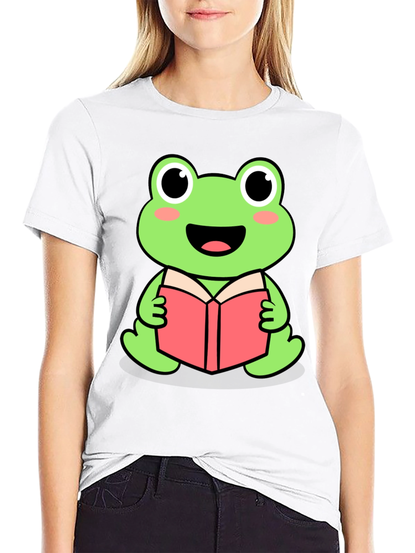 Frog Reading Book T-Shirt