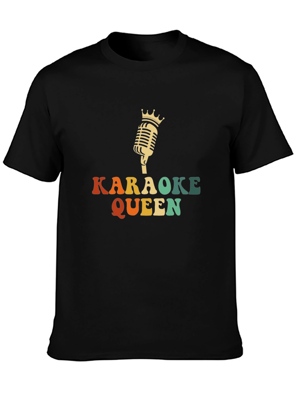 Karaoke Queen Black T-Shirt