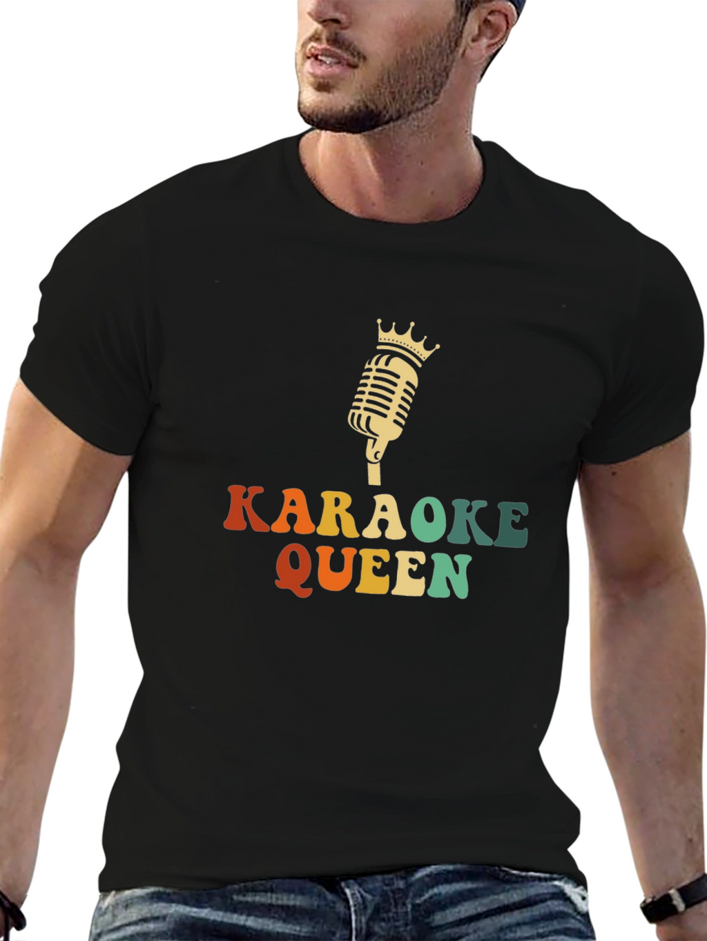 Karaoke Queen Black T-Shirt