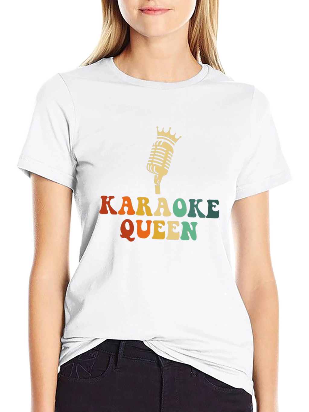 Karaoke Queen Black T-Shirt