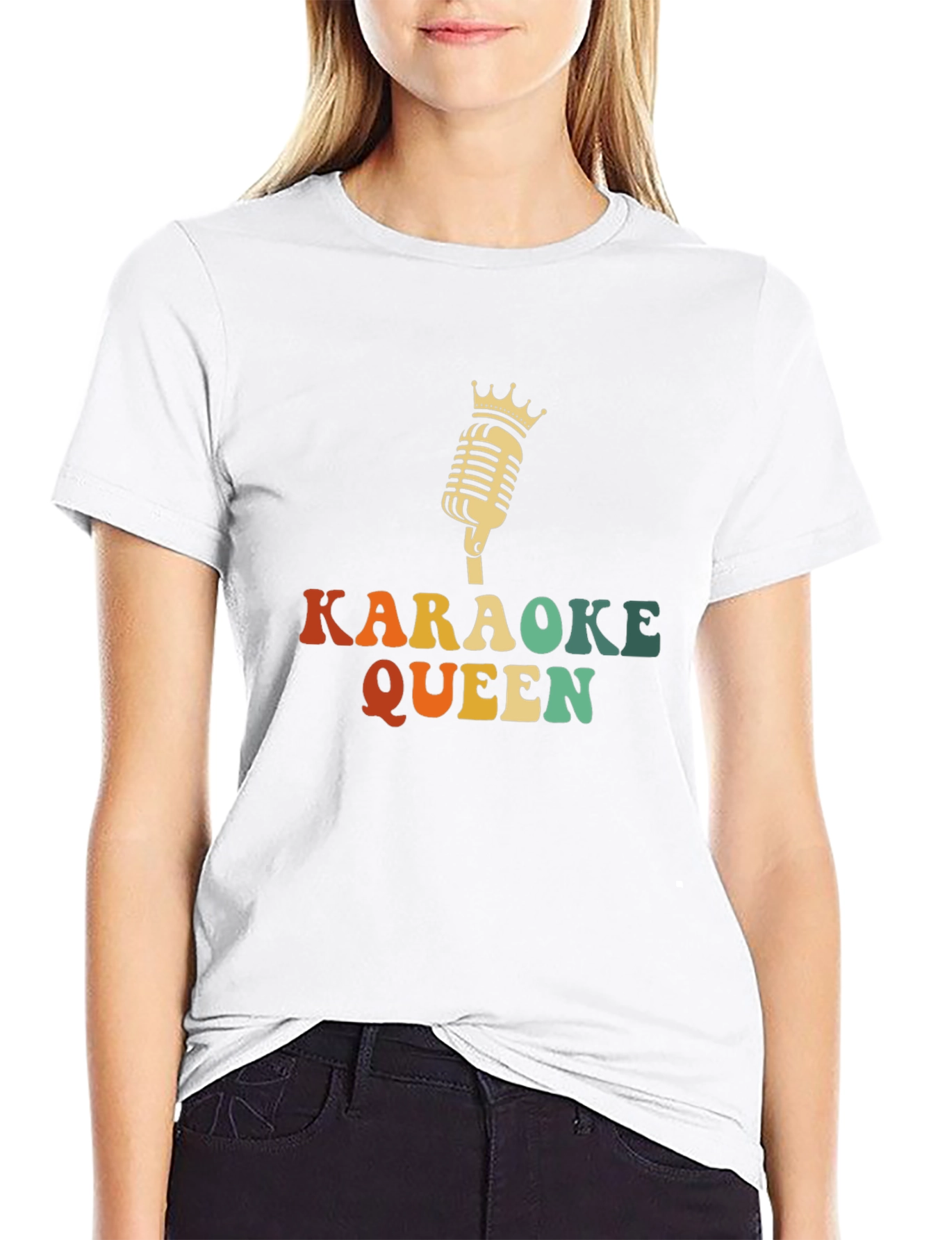 Karaoke Queen Black T-Shirt
