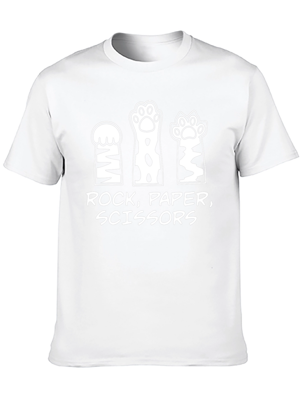 Rock Paper Scissors Cat Paw T-Shirt