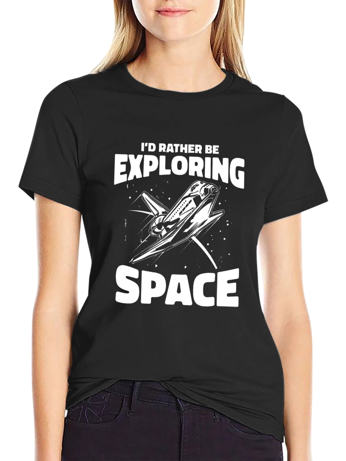 Id Rather Be Exploring Space Shuttle T-Shirt
