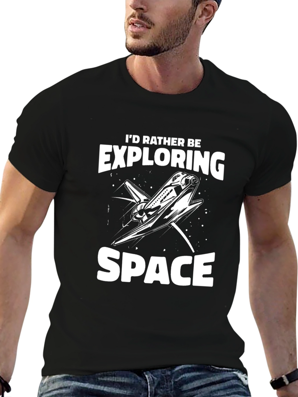 Id Rather Be Exploring Space Shuttle T-Shirt