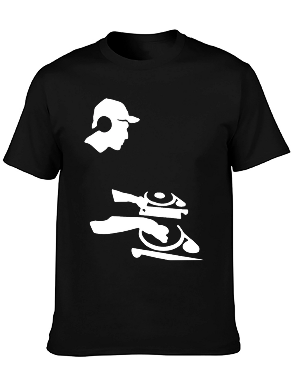 DJ Turntable Graphic T-Shirt - Cool Music Lover Tee