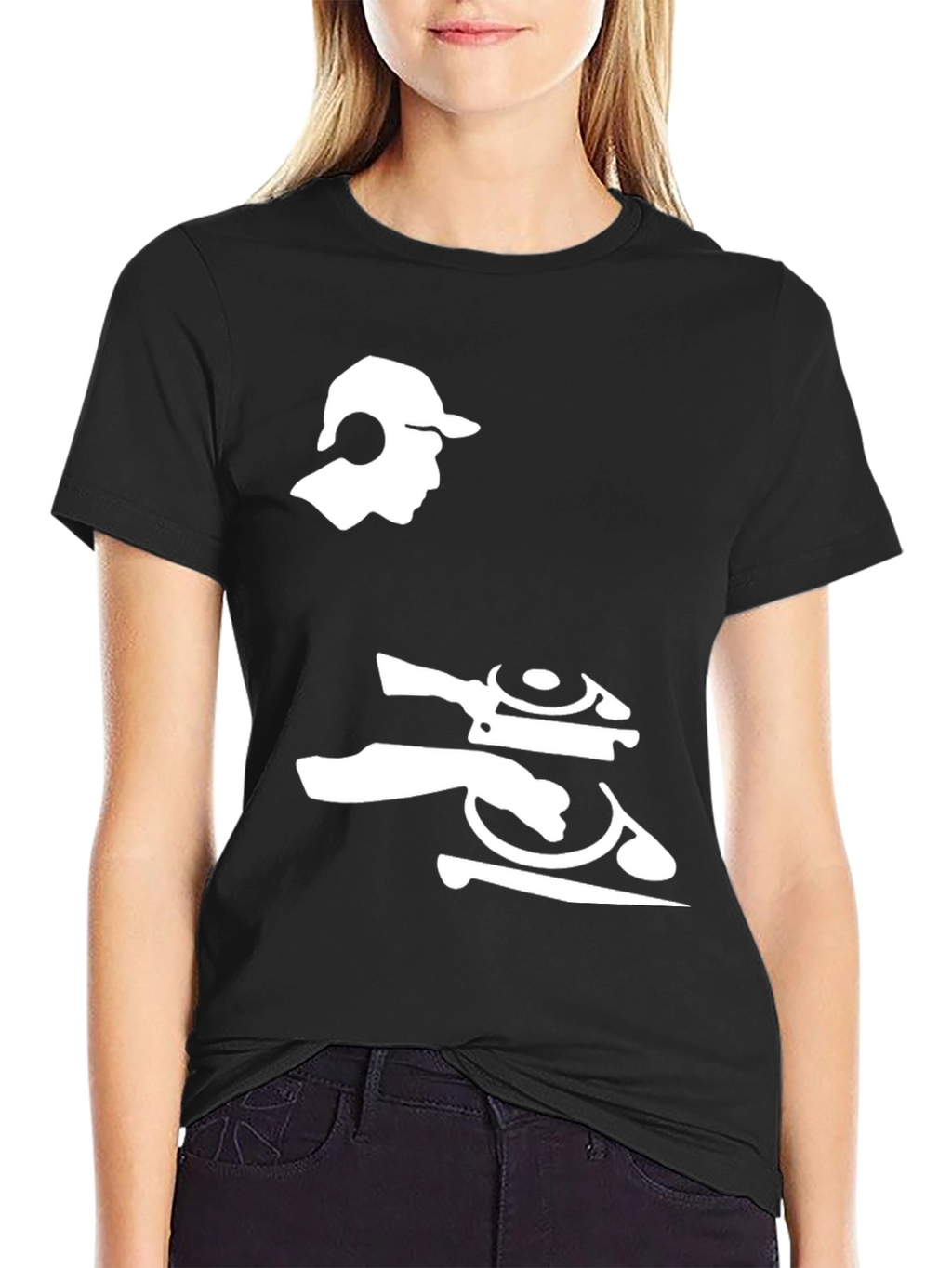 DJ Turntable Graphic T-Shirt - Cool Music Lover Tee