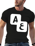 A&E Black T-Shirt: Iconic Tile Design