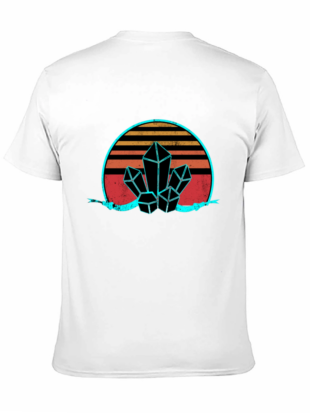 Retro Crystal Graphic Tee - Black