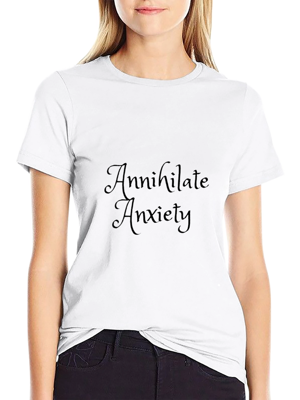 Annihilate Anxiety Graphic Tee - Black