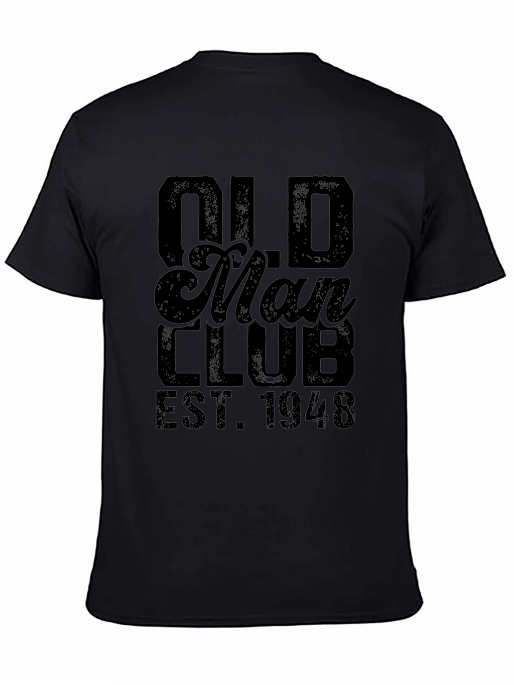 Old Man Club EST. 1948 Black T-Shirt