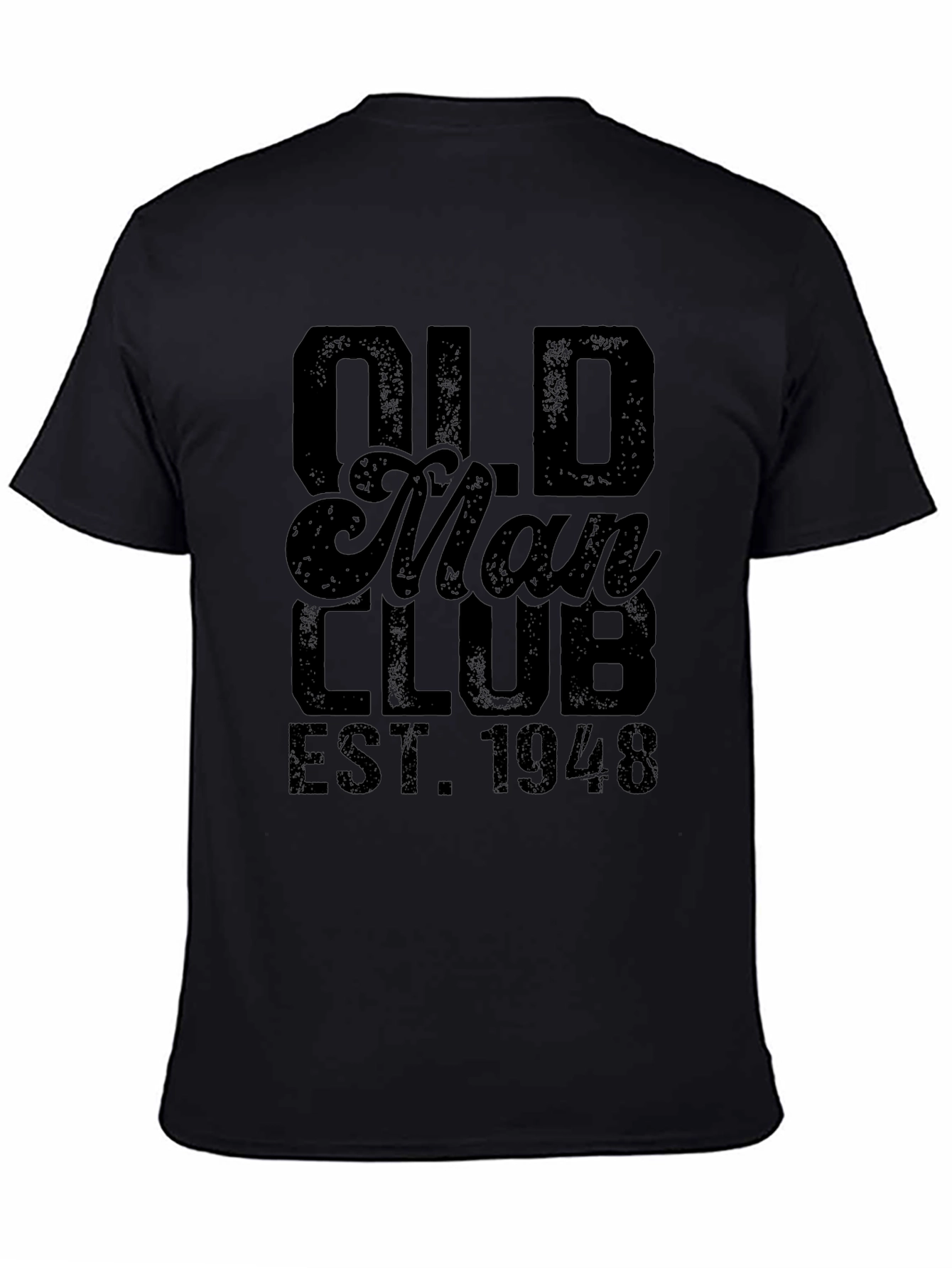 Old Man Club EST. 1948 Black T-Shirt