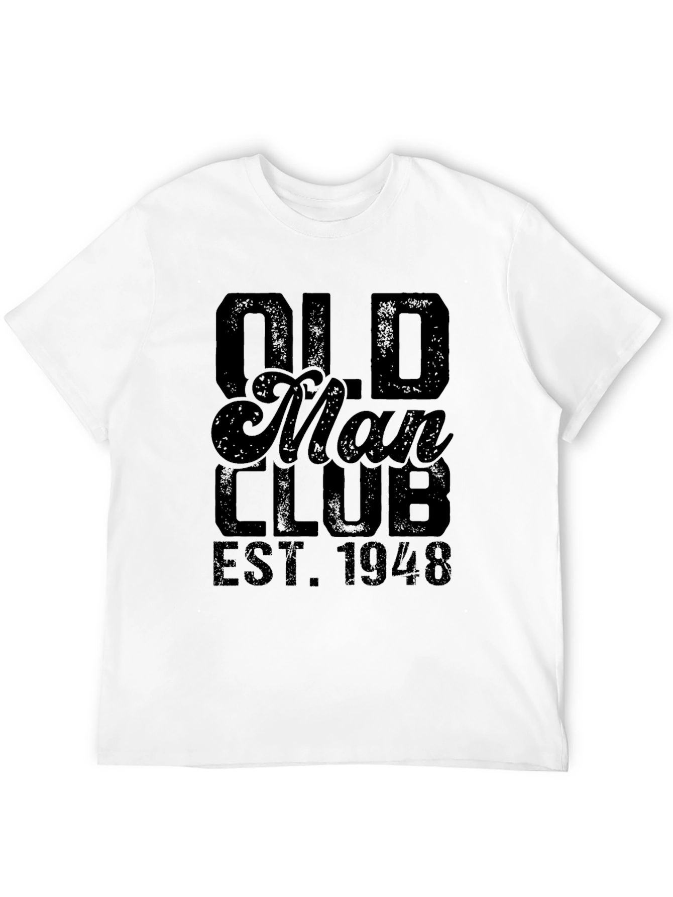 Old Man Club EST. 1948 Black T-Shirt