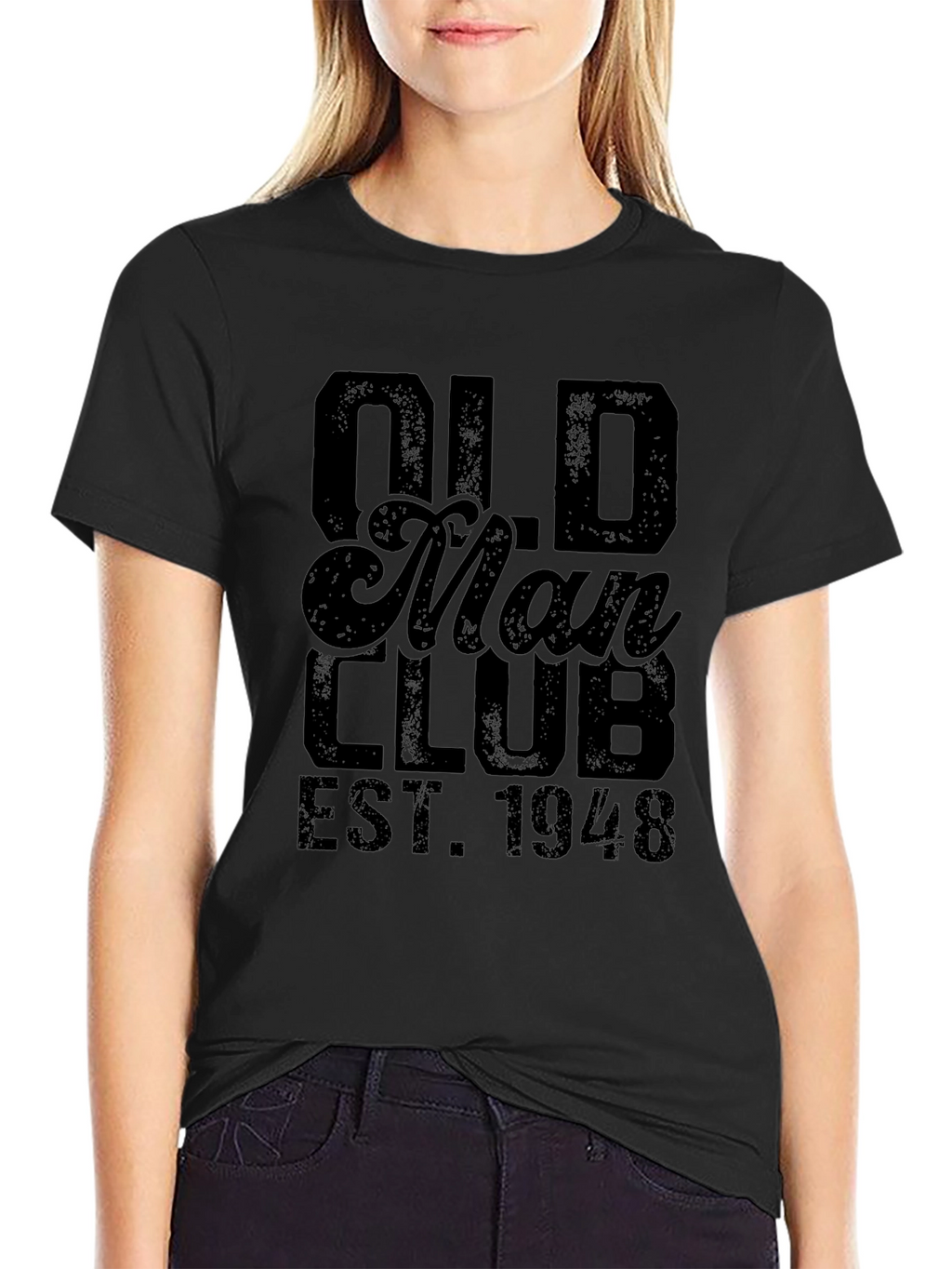 Old Man Club EST. 1948 Black T-Shirt