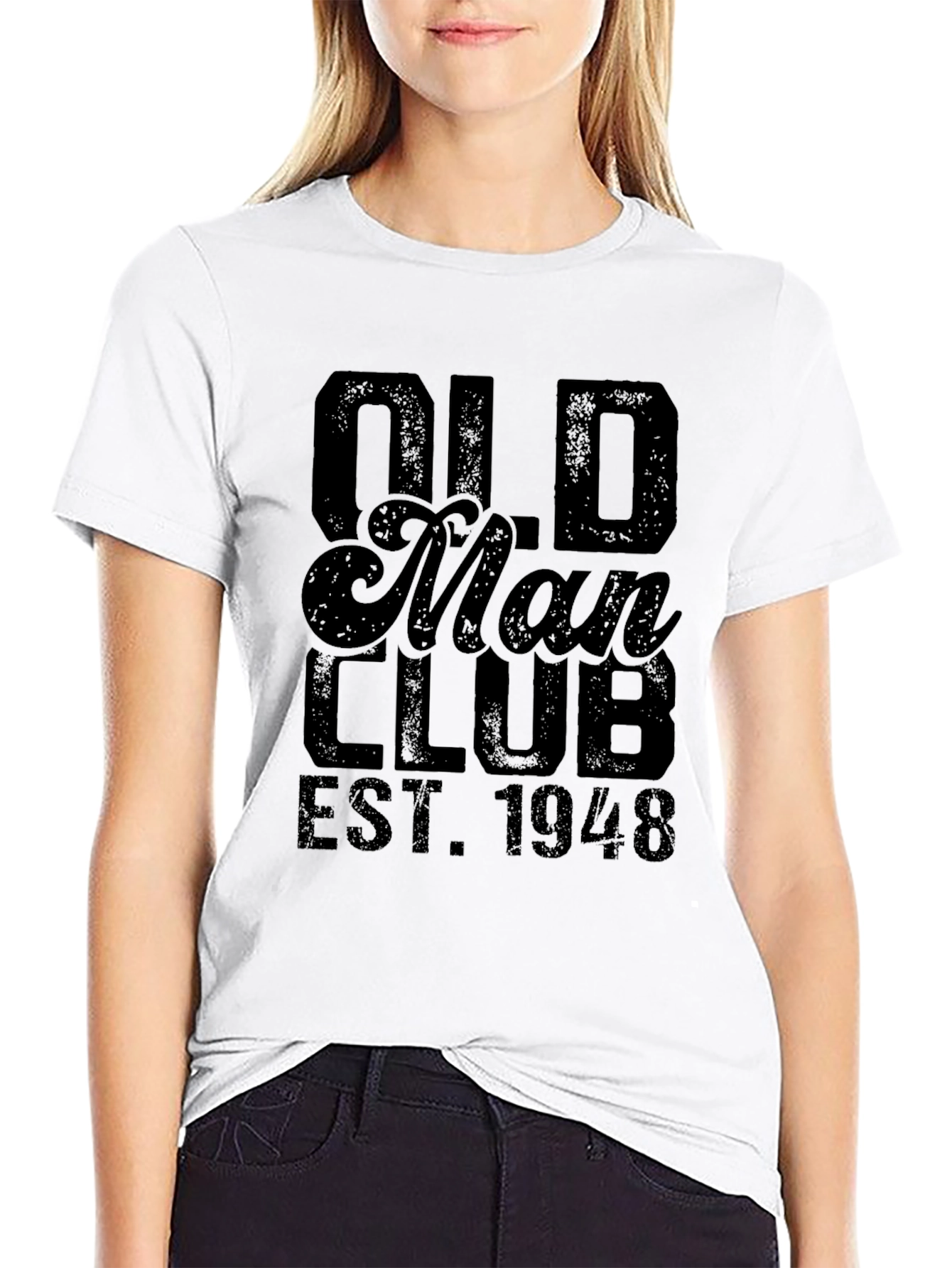 Old Man Club EST. 1948 Black T-Shirt