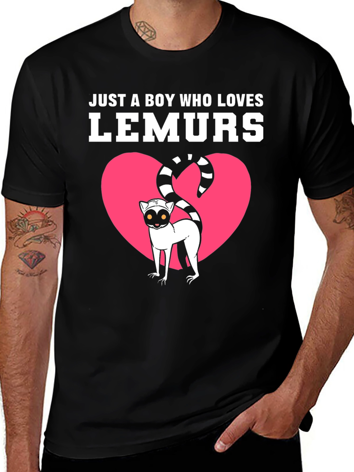 Lemur Lover T-Shirt - Just A Boy Who Loves Lemurs