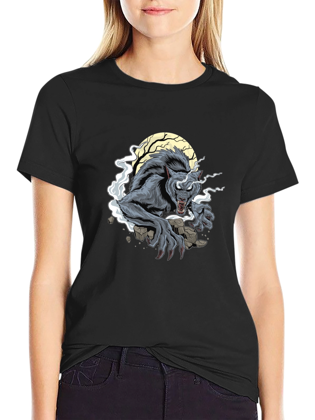 Werewolf Moon Graphic T-Shirt