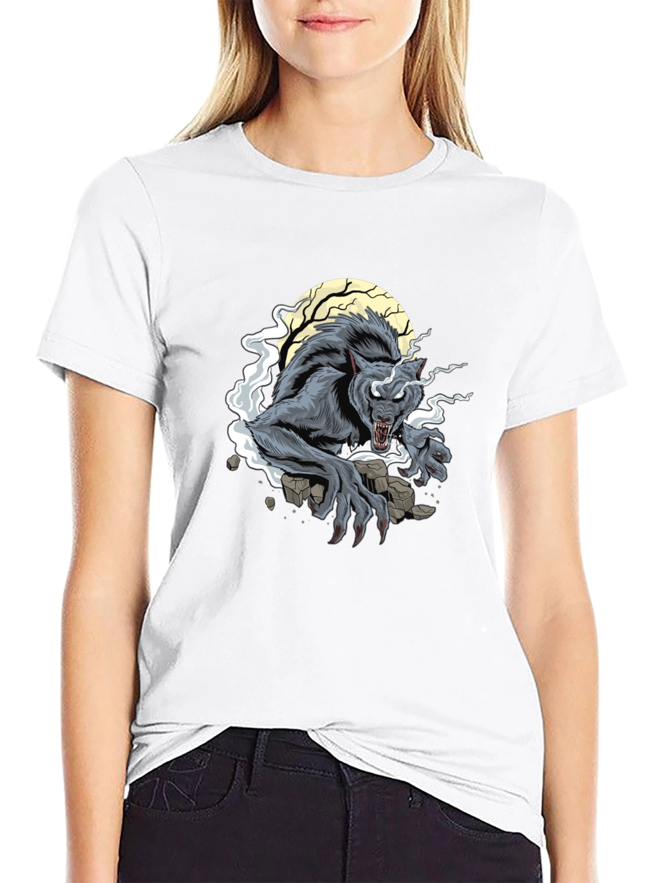 Werewolf Moon Graphic T-Shirt