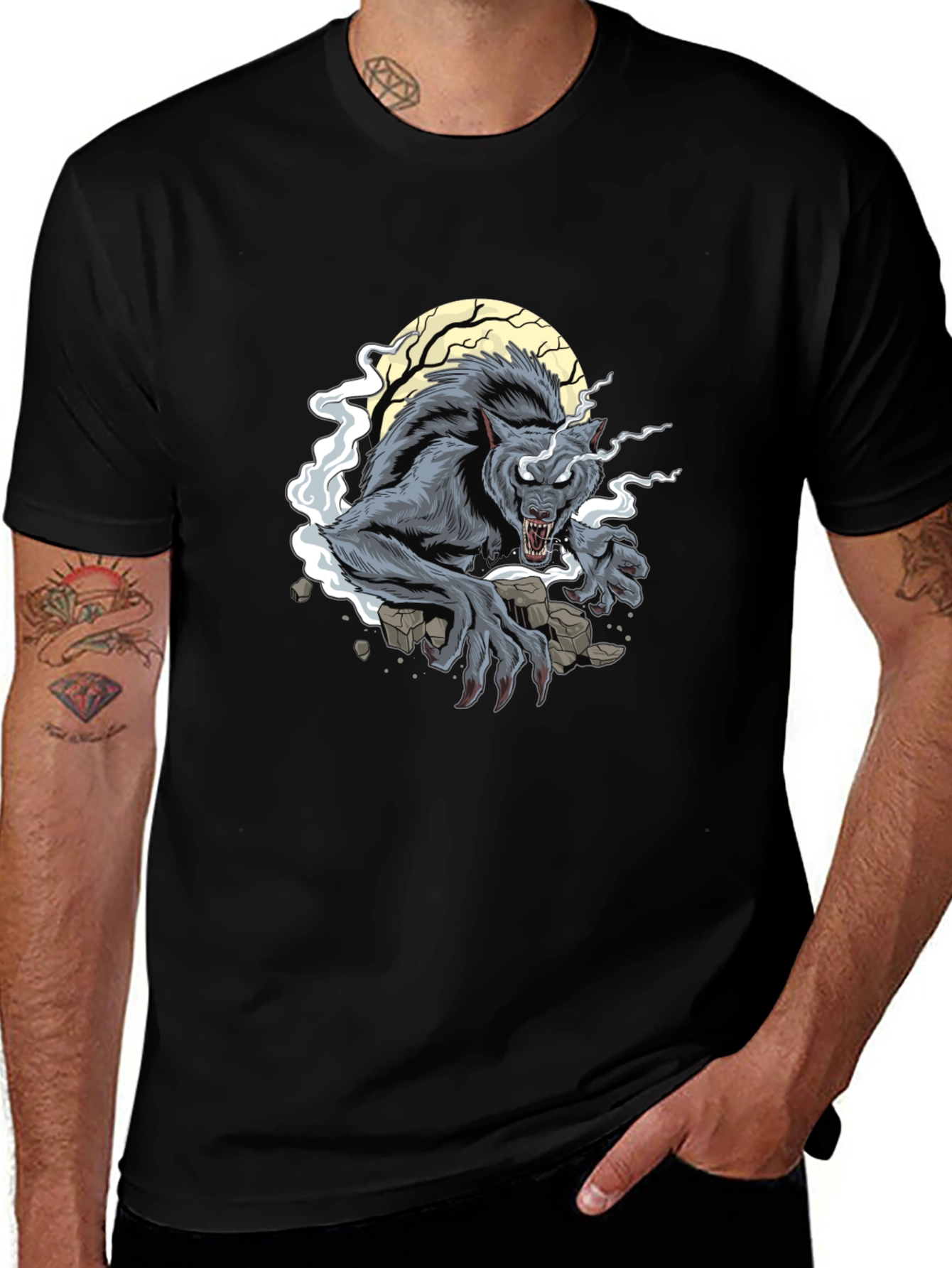 Werewolf Moon Graphic T-Shirt