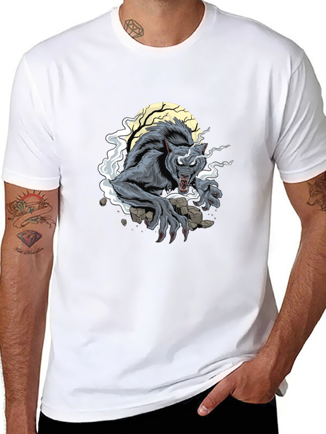 Werewolf Moon Graphic T-Shirt