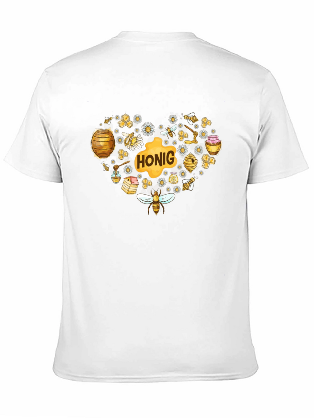 Honey Heart Graphic Tee - Black T-Shirt