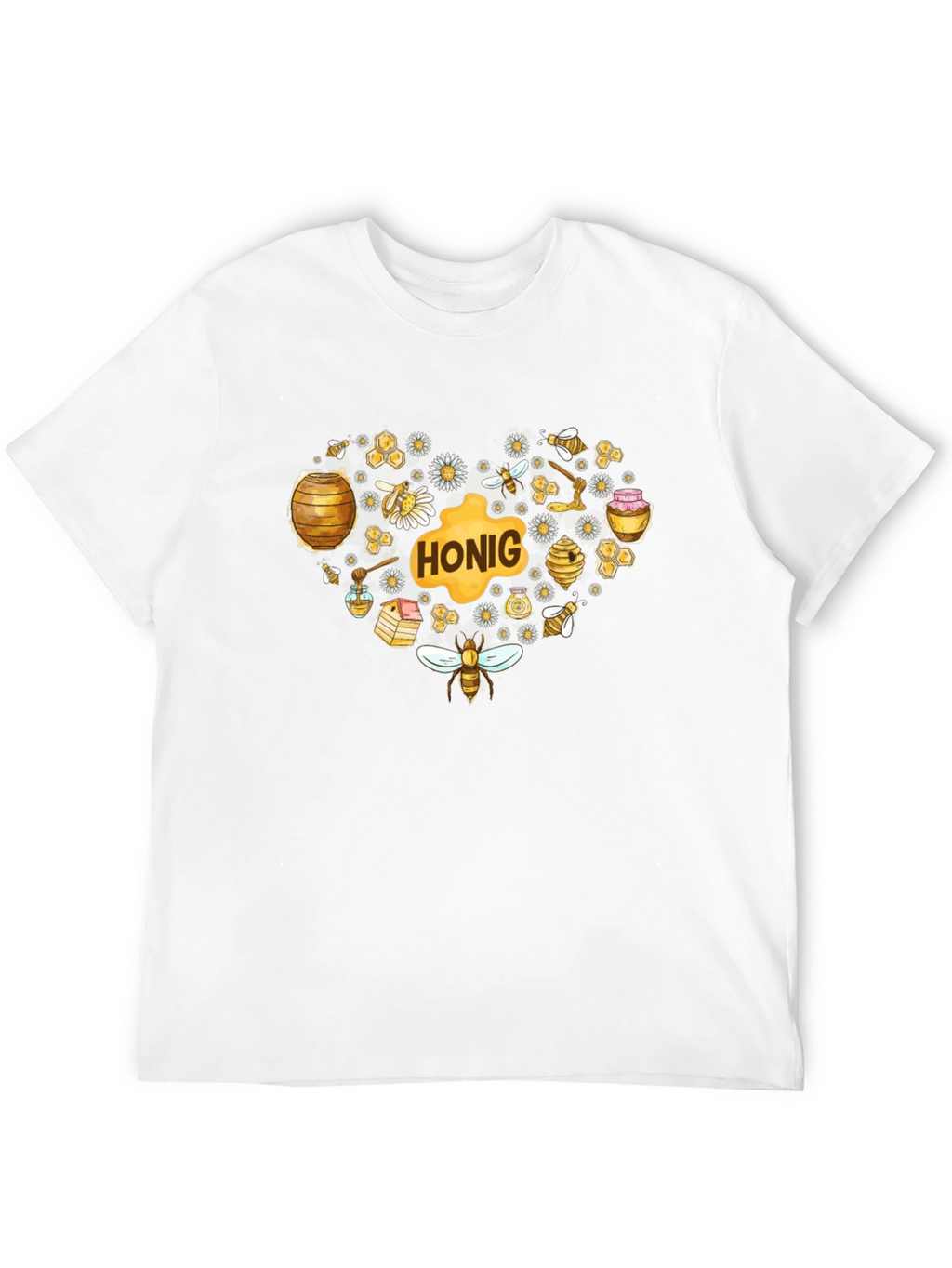 Honey Heart Graphic Tee - Black T-Shirt