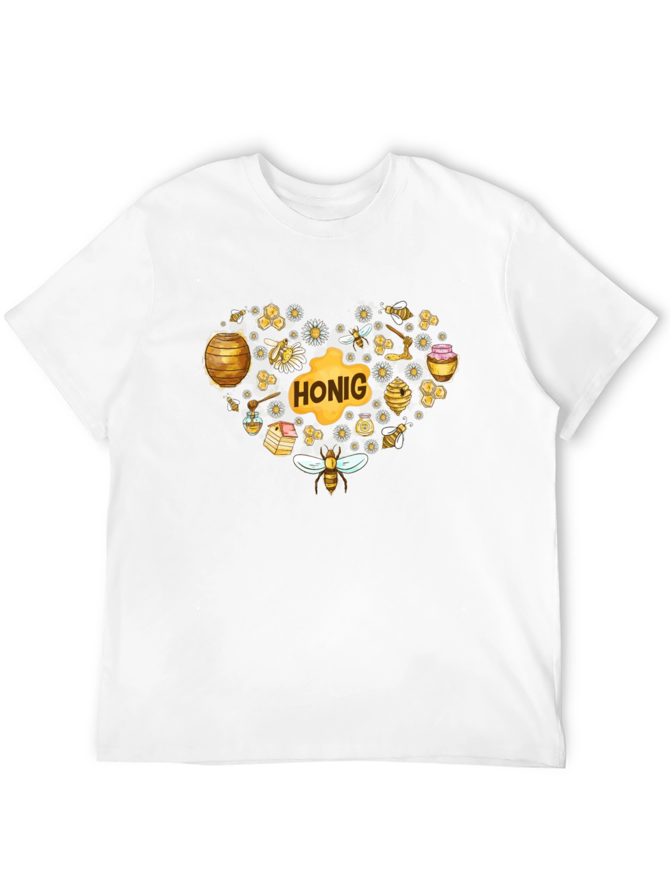 Honey Heart Graphic Tee - Black T-Shirt