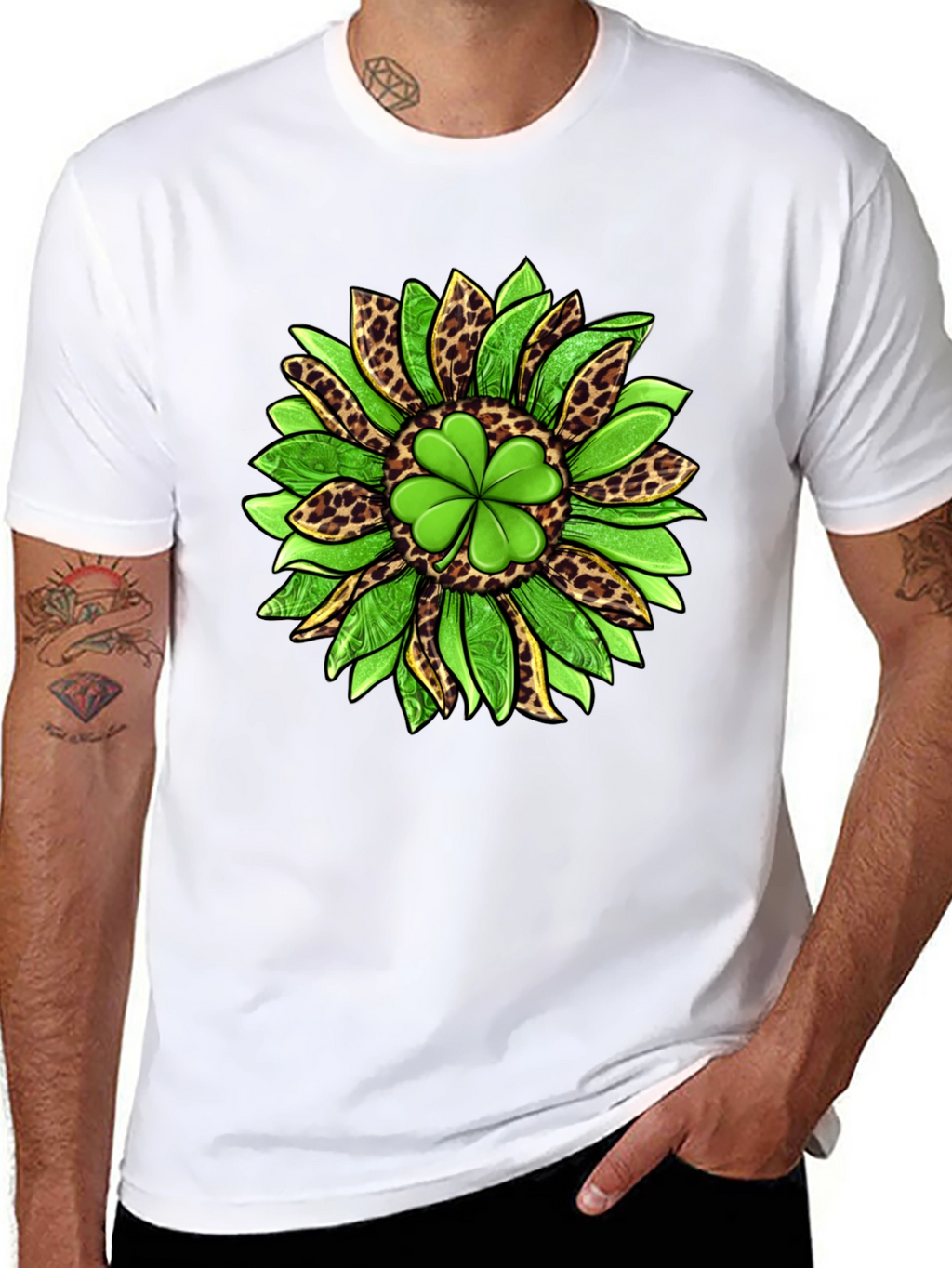 Shamrock Sunflower Graphic Tee