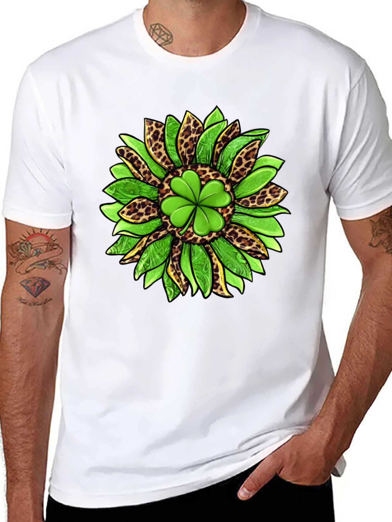 Shamrock Sunflower Graphic Tee