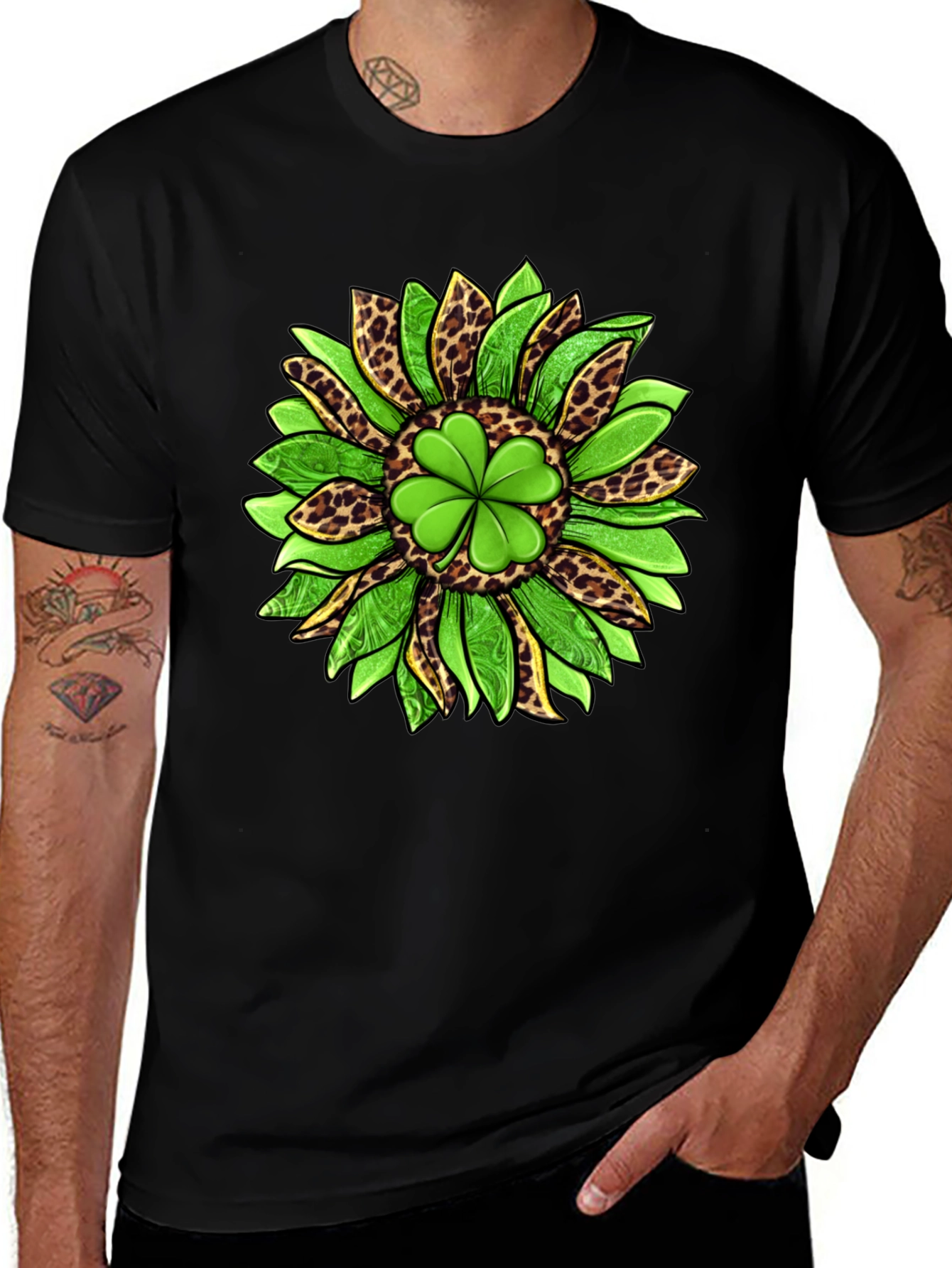 Shamrock Sunflower Graphic Tee