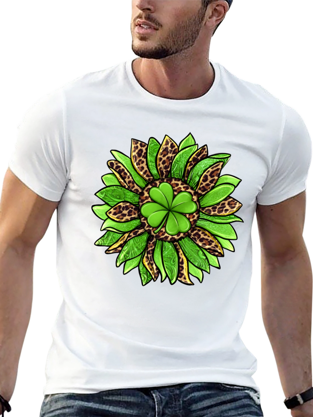 Shamrock Sunflower Graphic Tee