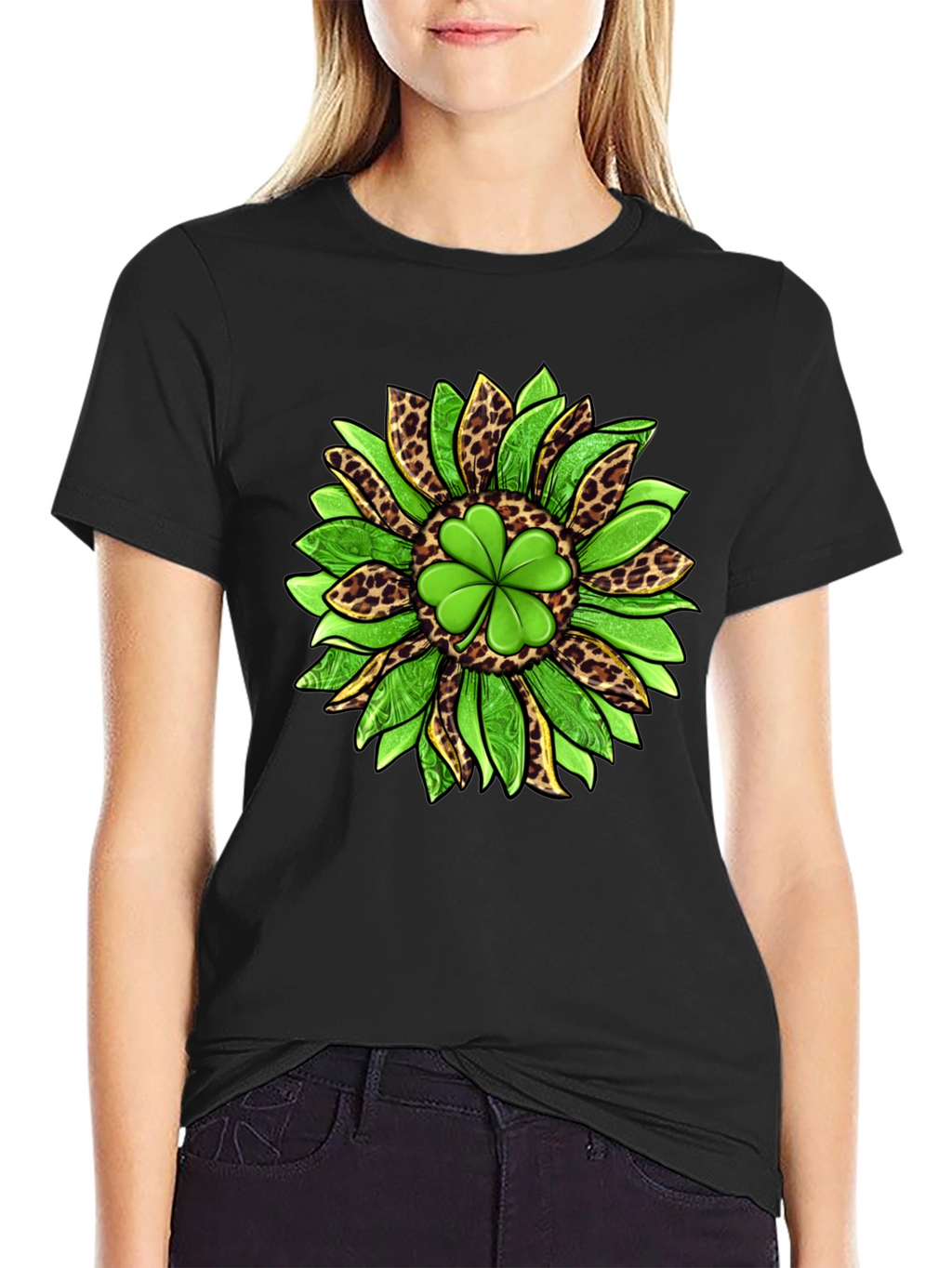 Shamrock Sunflower Graphic Tee