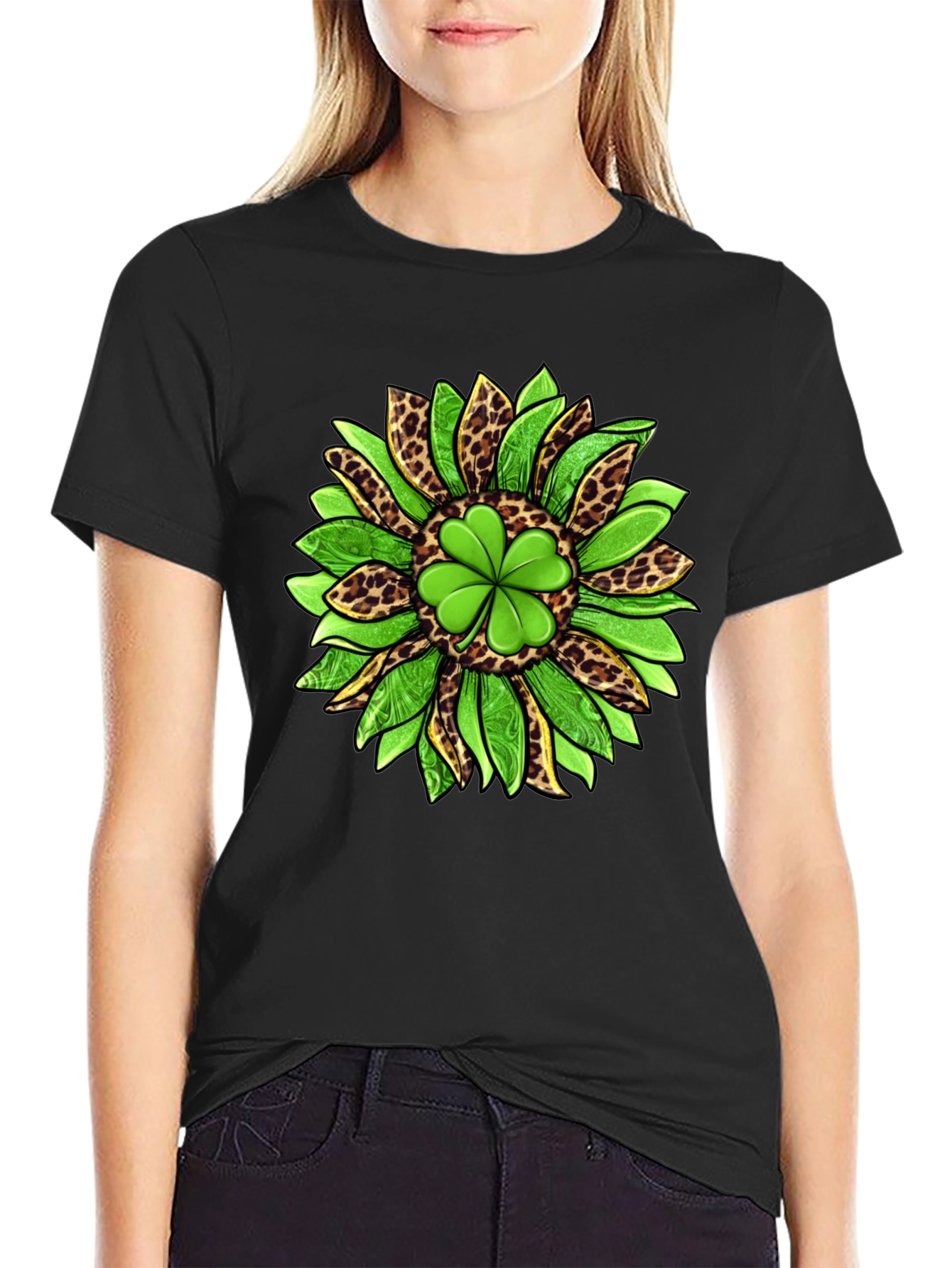 Shamrock Sunflower Graphic Tee